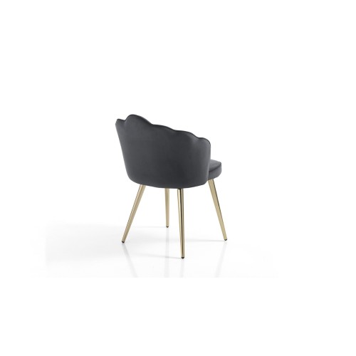 Shell Tomasucci chaise en velours