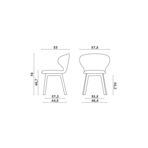 Sedia Mula Wood Miniforms