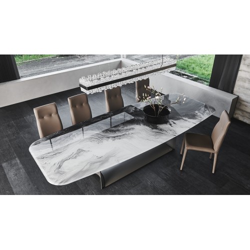 Table designer Dragon Crystalart Cattelan Italia