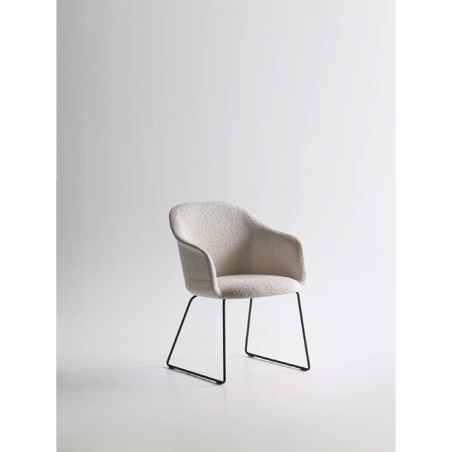 Fauteuil Lyz Potocco base traîneau