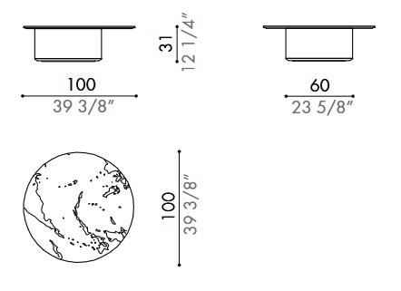 Imae Table Désirée dimensions