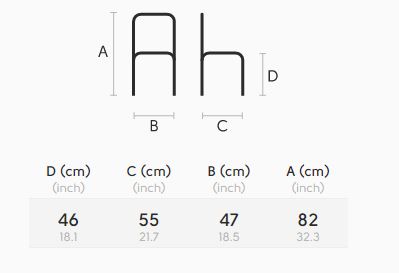 sedia-Liù-Midj-S-L-R-TS-midj-dimensioni