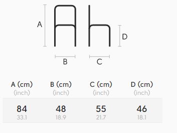 Sedia-LIù-Midj-S-ML-TS-dimensioni