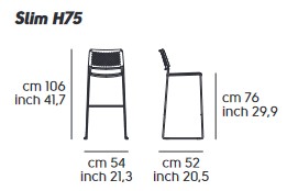 stool-Slim-Midj-H75-M-dimensions