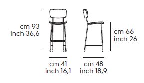 Taburete-Master-Midj-H65-M-TS-dimensiones