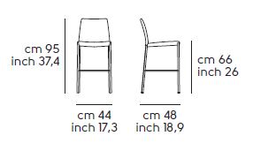 stool-Nuvola-Midj-H65-R-CU-dimensions