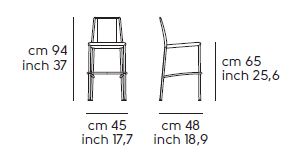 hocker-Silvy-Midj-H65-M-TS-größe