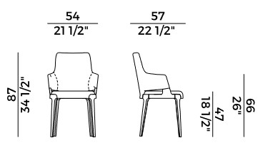 fauteuil Velis Potocco dimensions