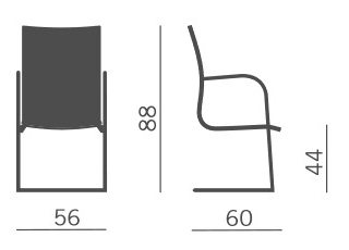 sedia-kruna-plus-kastel-a-slitta-dimensioni