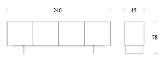 Dimensions du Buffet Passepartout Tonin Casa