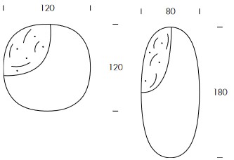 Dimensions du Miroir Diamante Tonin Casa