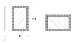 Finitions du Miroir Vinci Tonin Casa