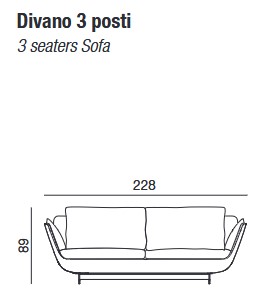 Biggie Mono Sofa Twils dimensions