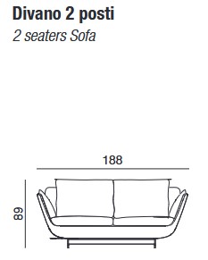 Biggie Mono Sofa Twils dimensions