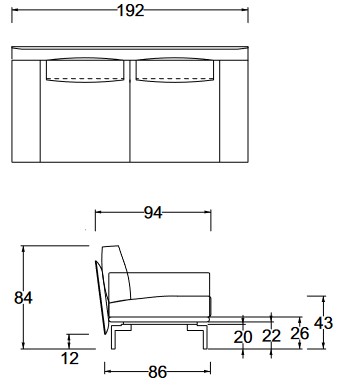 Etan Twils Sofa Abmessungen