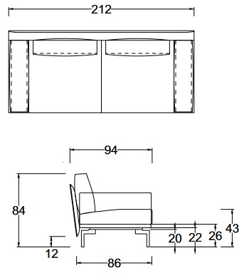 Etan Twils Sofa Abmessungen