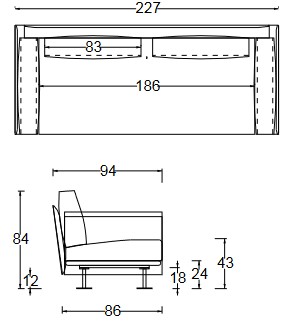 Dimensiones Sofá Harold Twils