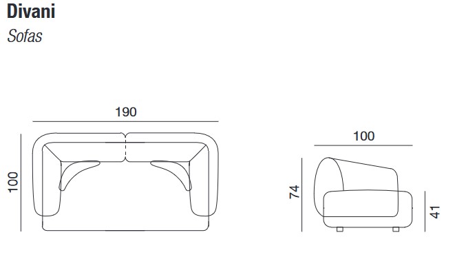 Kamari Twils Sofa dimensions