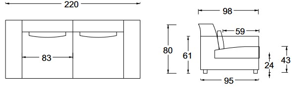 Newport Twils Sofa Dimensions