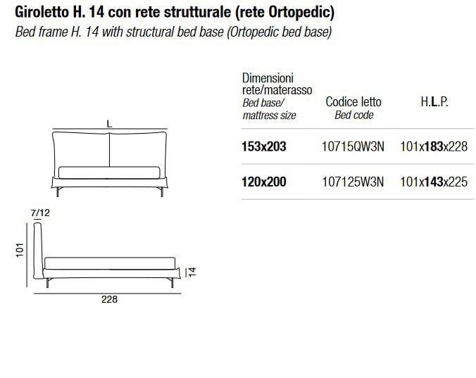 Ada Twils small double bed dimensions