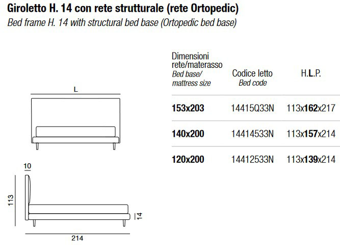 Dread Twils one-and-a-half bed dimensions