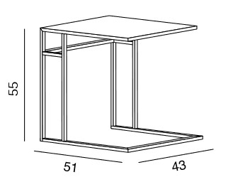 Condè Twils Side Table Dimensions