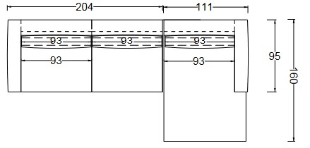 Antibes Sofa Twils dimensions