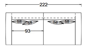 Antibes Sofa Twils dimensions