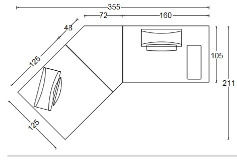 Avenue Sofa Twils Abmessungen