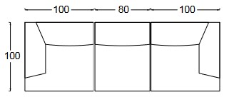 Dimensions of Biggie Sofa Twils