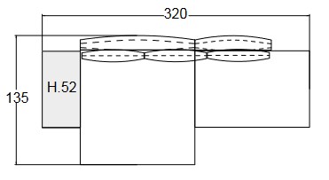 Divano T-Pad Twils dimensioni