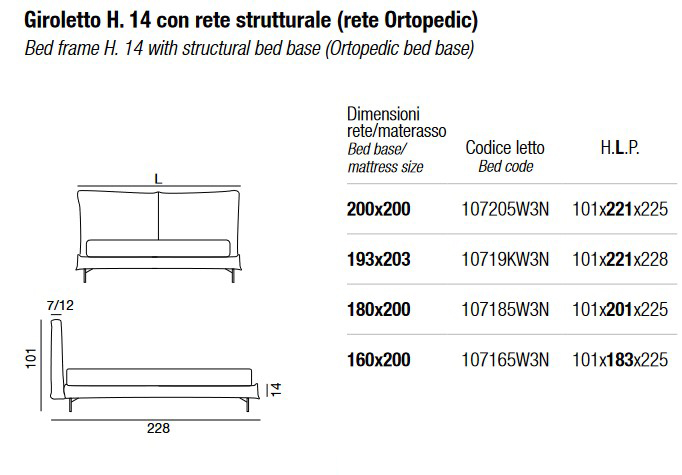 Dimensiones de la Cama Doble Ada Twils