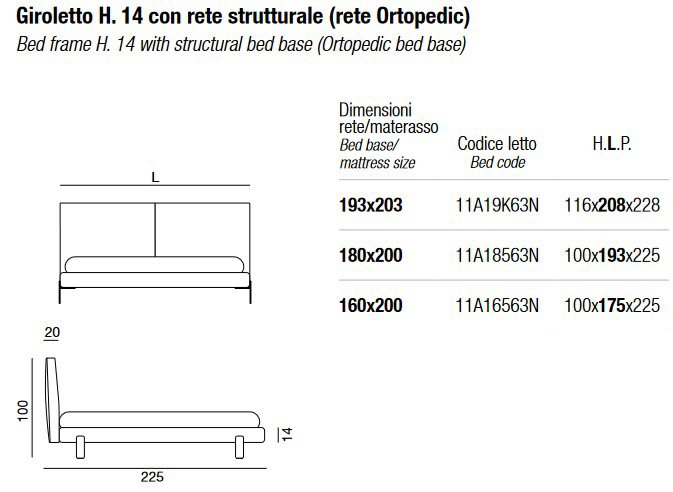 Dimensiones de la Cama Book Twils Matrimonial