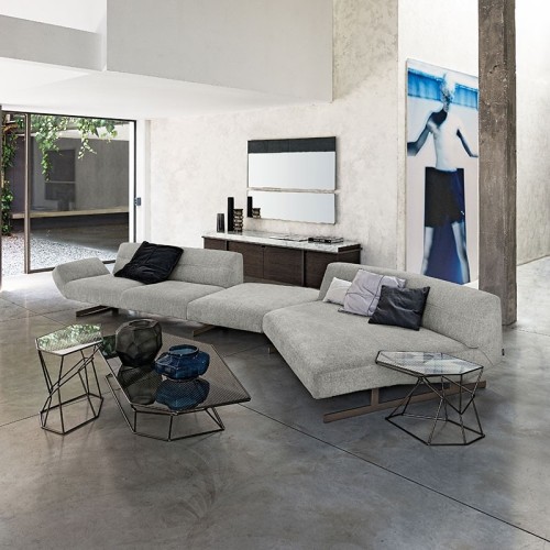 Divano Arketipo Nash angolare con chaise longue - Arredare Moderno