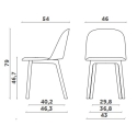 Sedia Mariolina Wood Miniforms