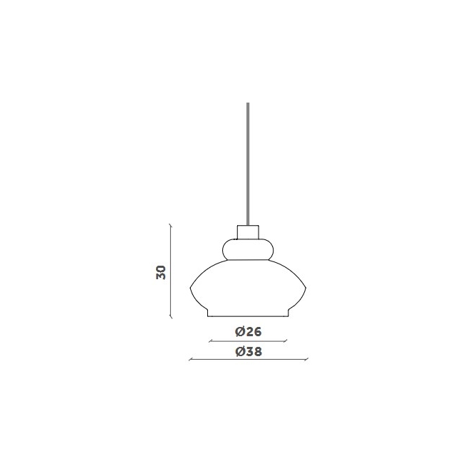 Lampada Tora Miniforms a sospensione