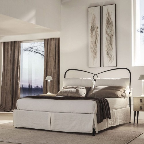 Letto Cantori St. Tropez imbottito - Arredare Moderno