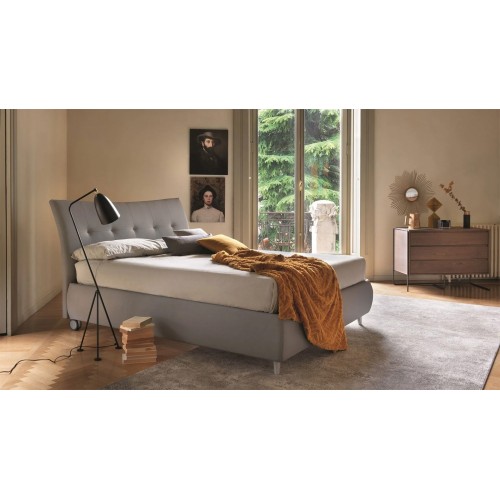 Letto singolo Ergogreen Allison imottito - Arredare Moderno