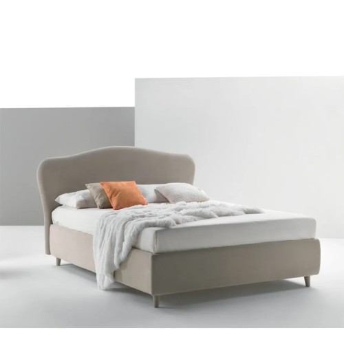 Letto matrimoniale Ergogreen Camilla imbottito - Arredare Moderno