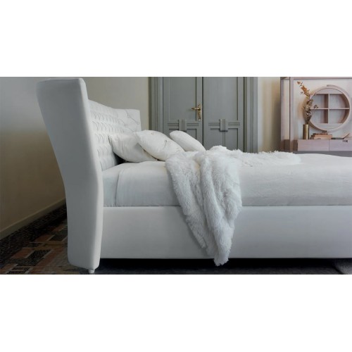 Letto singolo Ergogreen Giselle in pelle - Arredare Moderno