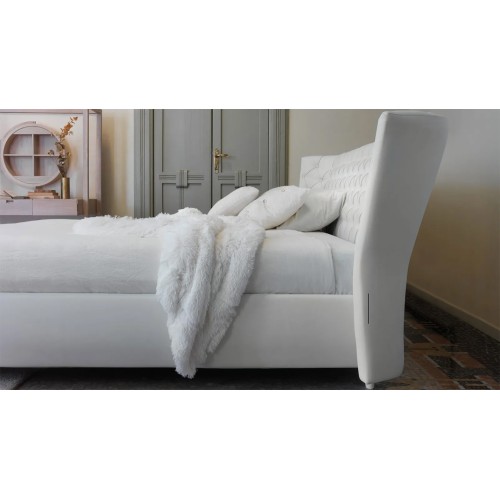 Letto singolo Ergogreen Giselle in pelle - Arredare Moderno