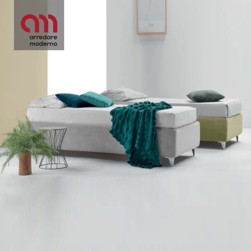 Letto sommier contenitore singolo Ergogreen Viky - Arredare Moderno