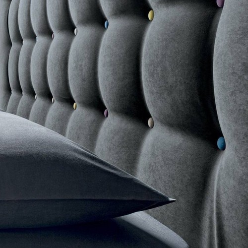 Letto una Piazza e Mezza Karl imbottito di design - Arredare Moderno