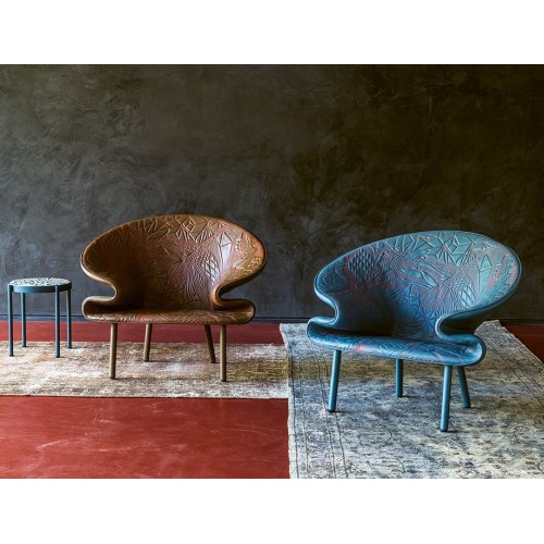 Doodle Moroso Poltrona moderna in pelle - Arredare Moderno