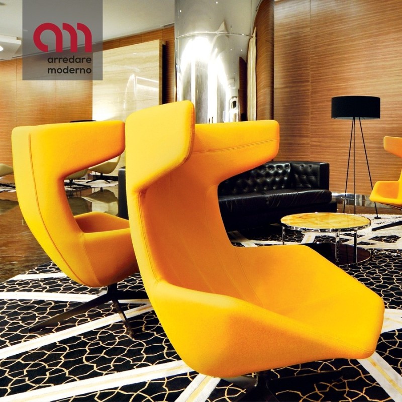 Take a line for a walk Moroso Poltrona girevole - Arredare Moderno