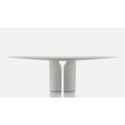 Tavolo MDF Italia NVL Table in marmo e laccato - Arredare Moderno