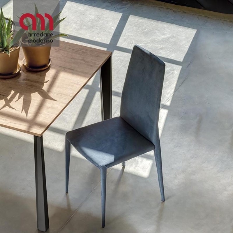 Sedia design Nubia Ingenia Casa Bontempi spalliera alta - Arredare Moderno