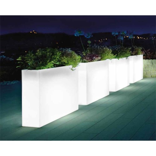 Vaso Khilia Kube High Slim luminoso - Arredare Moderno