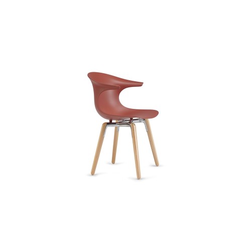 Sedia Infiniti Design Loop Mono Wooden Legs - Arredare moderno