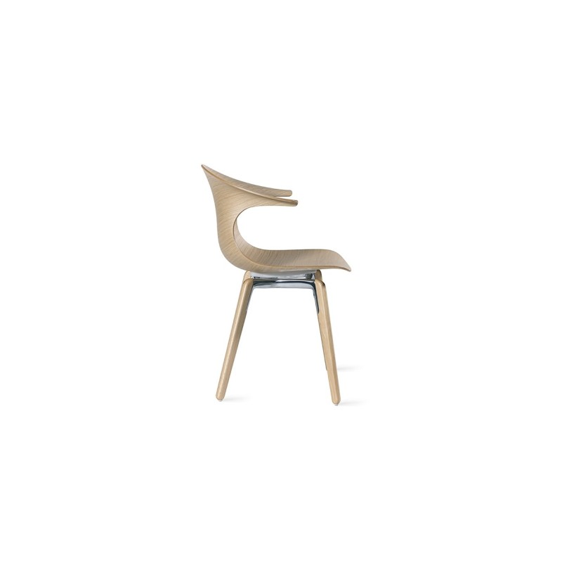 Sedia Infiniti Design Loop 3D Wood wooden legs - Arredare Moderno